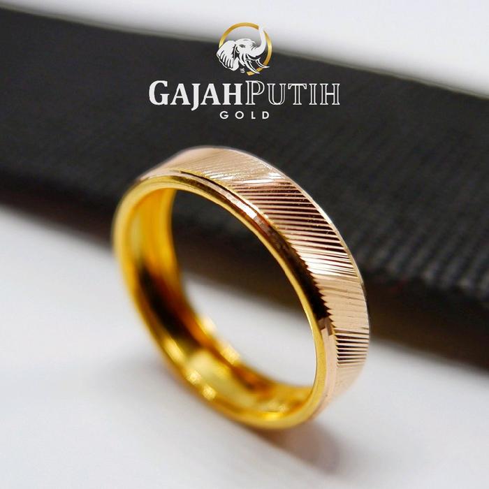 Cincin 1 Gram Model Bangkok Asir Emas Asli GajahPutih Gold KodeO101020