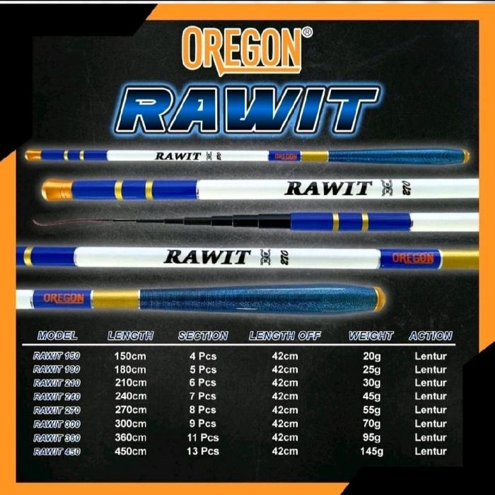 oregon rawit ruas pendek lentur uk 180,210,240,270,300,360,450