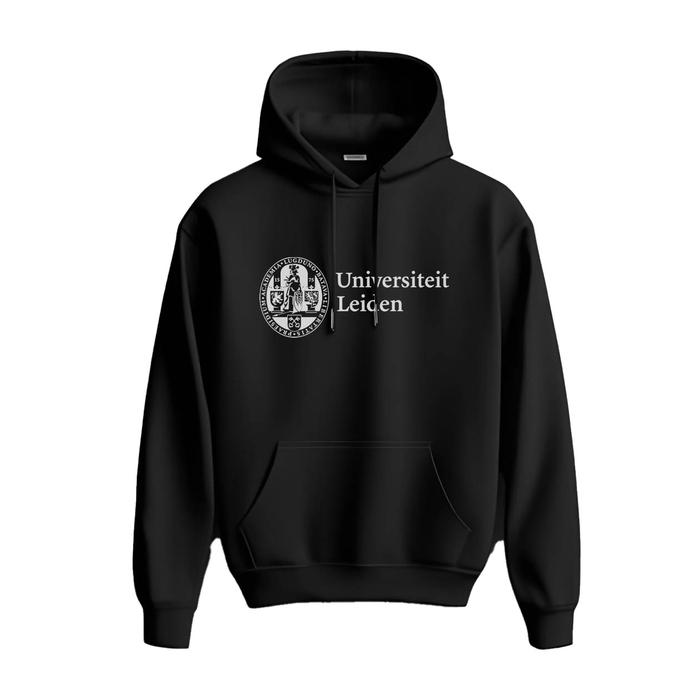 Hoodie Universiteit LEIDEN Netherlands Premium Fleece Cloth Sweater Jacket Hood Black Hitam