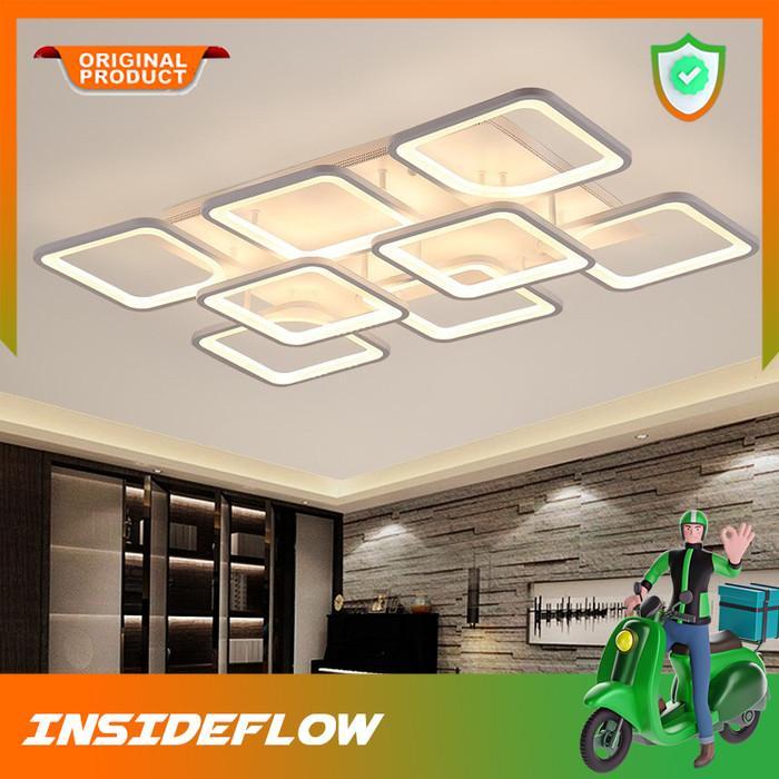 Lampu Plafon Atap Rumah LED Minimalis Modern Elegan Remot Kontrol