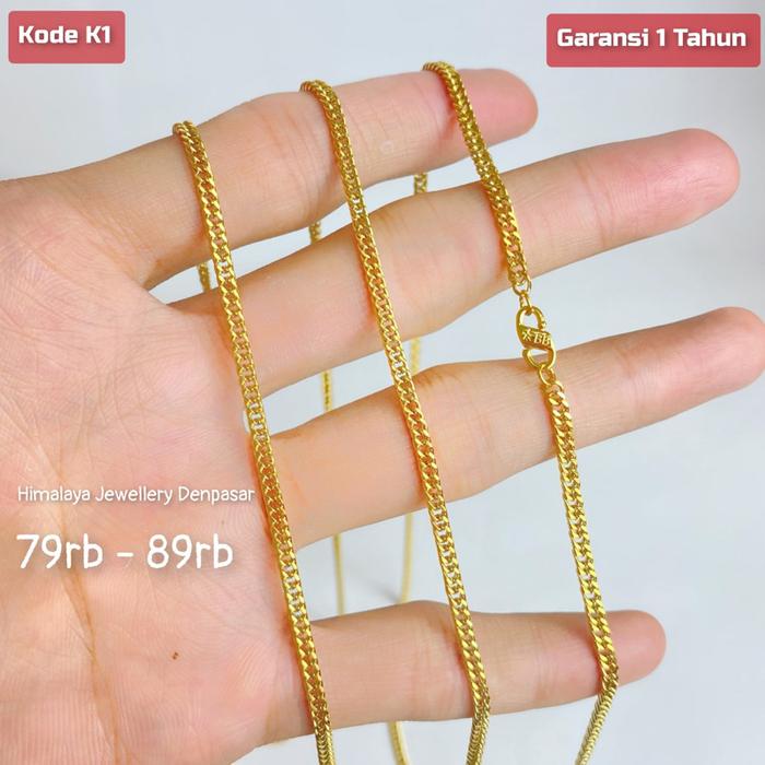 Kalung rantai 3 mm Pria wanita (unisex) titanium GARANSI 1 TAHUN JIKA LUNTUR GANTI BARU GRATIS | ant
