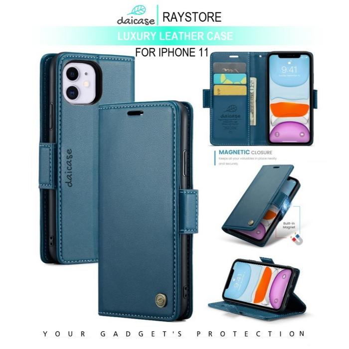 IPHONE 11 FLIP LEATHER CASE PREMIUM-FLIP WALLET CASE UNTUK IPHONE 11