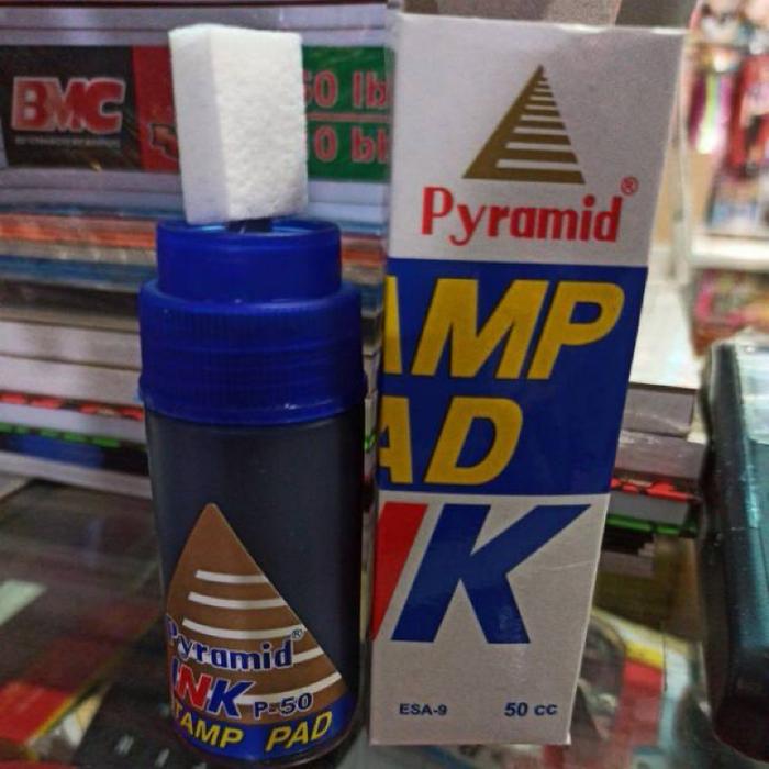 TINTA PYRAMID / TINTA STEMPEL / TINTA STAMP PAD / TINTA UNTUK STEMPEL Biru