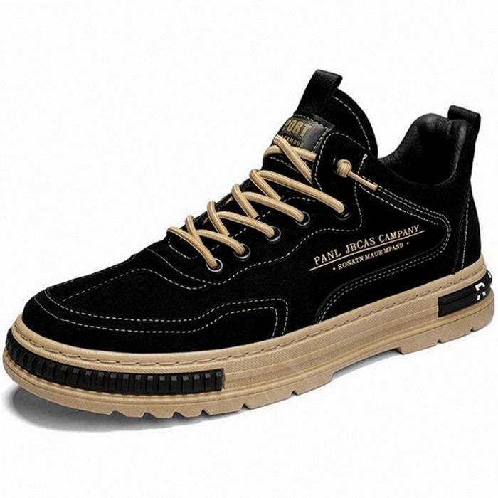 Sepatu Casual Pria Import 121209 Shoes Sport Sneakers Kerja Kuliah Canvas Olahraga Running Coklat Hi