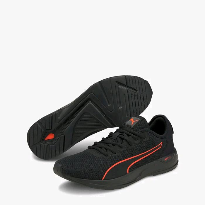 Sepatu Puma Accent Men's Running Shoes - Black 100% Original PMA195515-02