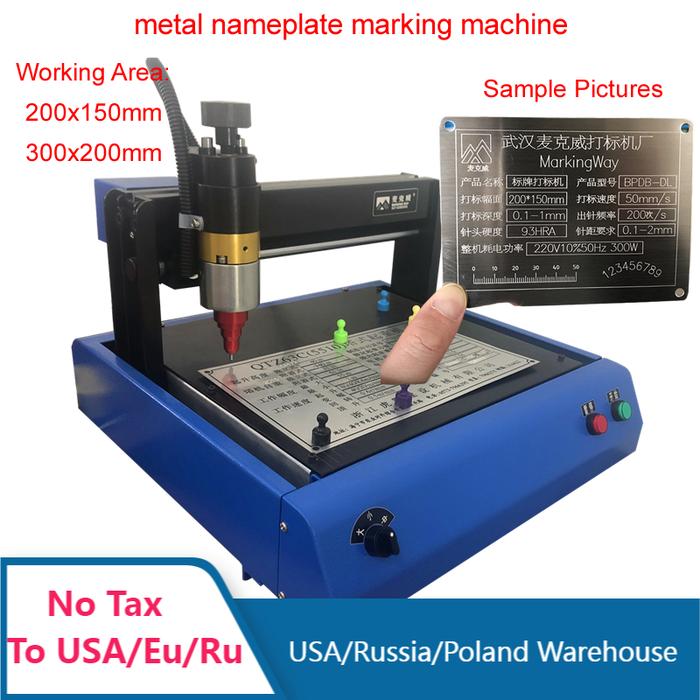 CNC 2015 Stainless Steel Metal Printer Nameplate Cutting Plotter 3020