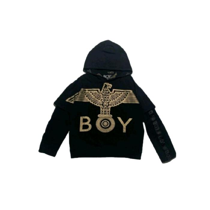 hodie boy london size M original store  Hitam Pria Fleece
