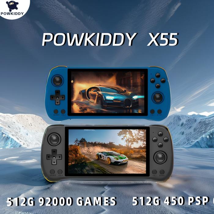POWKIDDY -X55 Retro Game Console Open Source System Handheld Super