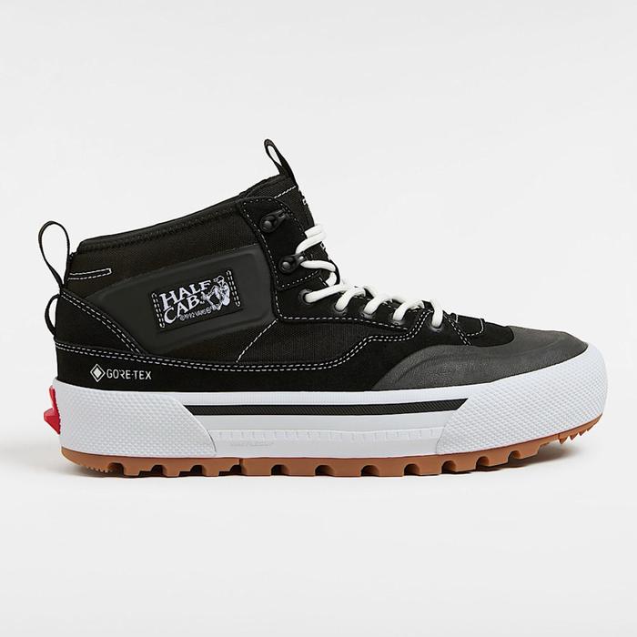 VANS MTE HALF CAB GORE-TEX - Hitam Putih Asli Sepatu Boots Tahan Air untuk Aktivitas Outdoor