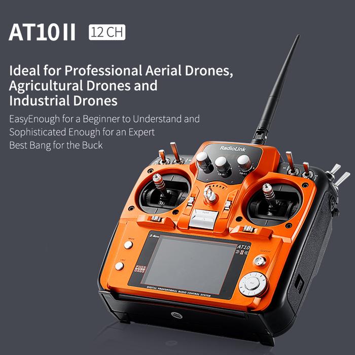 2.4G 12CH Radio Transmitter with R12DS Receiver 11.1V Battery for RC