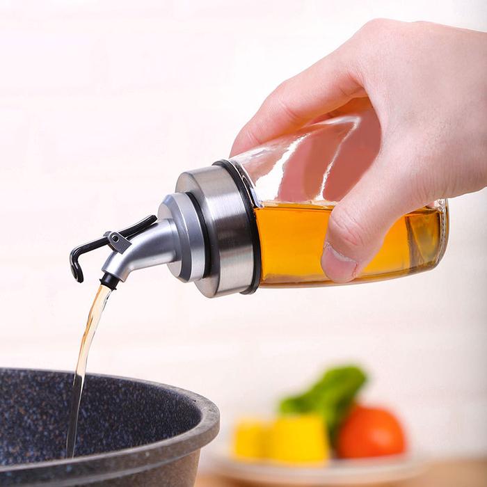 Controllable glass oil pot leak proof small oil no oil leakage
