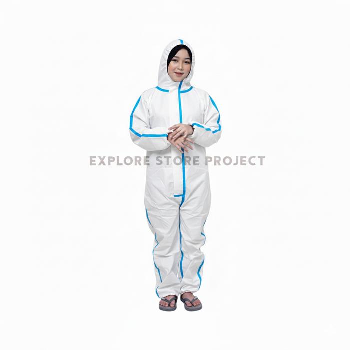 ESP Medic || APD Hazmat Suit Coverall Jas Hujan Waterproof With Seam Seal