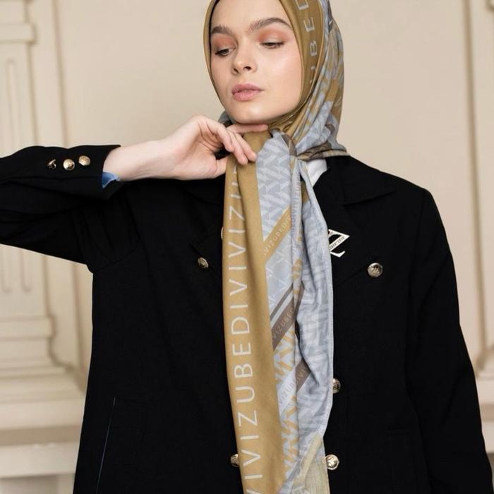 VZ Monoline Scarf by Vivi Zubedi [Hijab Motif Segi Empat]
