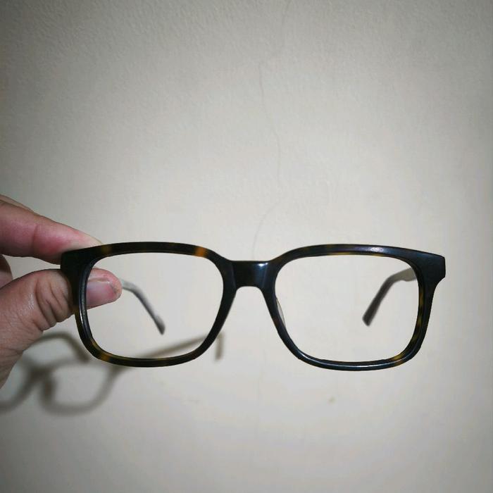 kacamata kotak merk  ermenegildo zegna ori tortoise