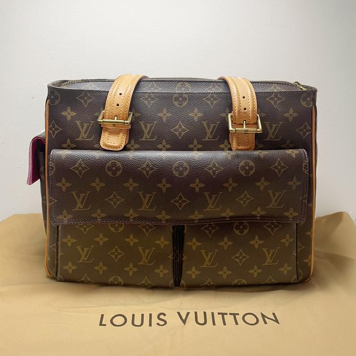 Louis Vuitton M51162 Multipli Cite Monogram Shoulder Office Bag with Pockets 100% Original