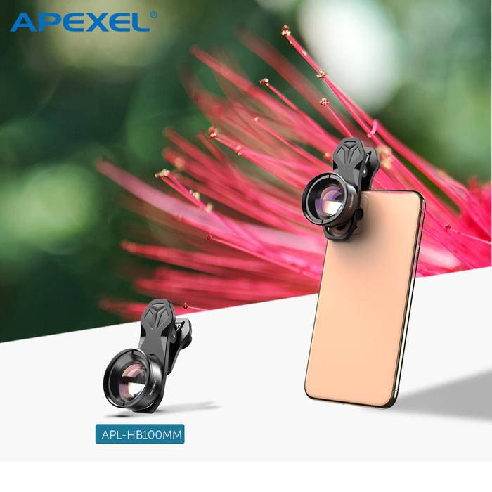 APEXEL Camera Phone Lens 100mm Macro Lens 4K HD Super Macro