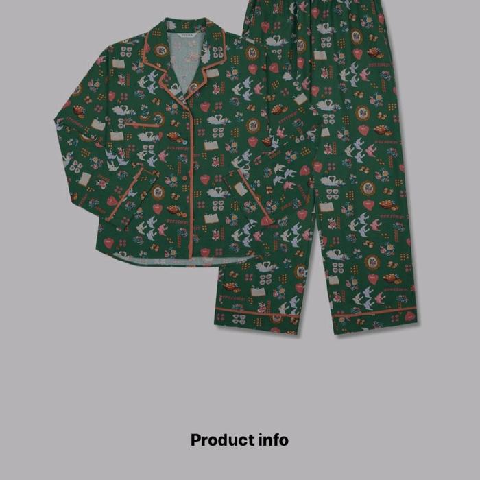 piyama ullala Celana Baju Katun Wanita Panjang Hitam Piyama Pendek