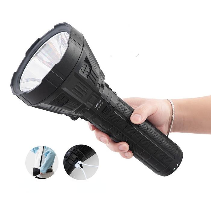 Obor Kuat P50 Senter LED Daya Super Tinggi Obor Taktis Isi Ulang