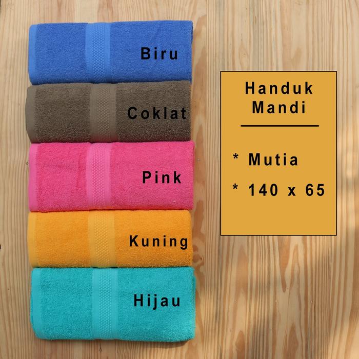 Handuk Mandi Mutia 140 x 70 JUMBO || Handuk Mandi Dewasa | Handuk Towel - Dyarshop