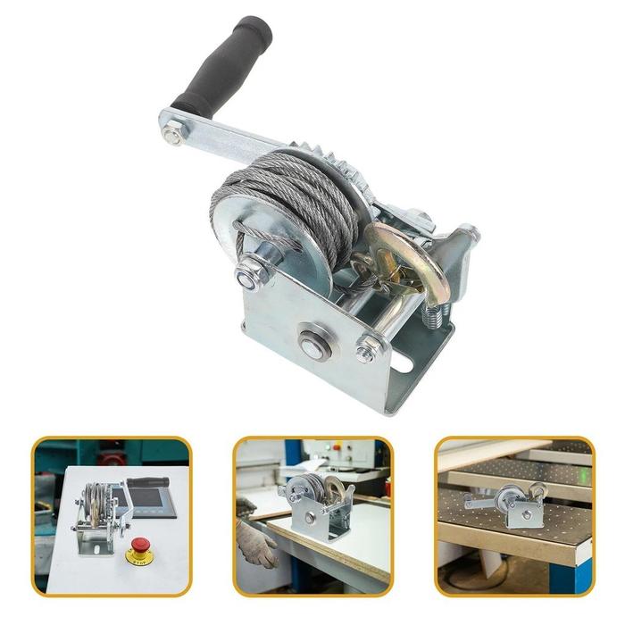 Hand Winch 800Lbs Manual Winch Wire Rope Traction Hoisting Winch Spesifikasi Lengkap Winch Squeaks