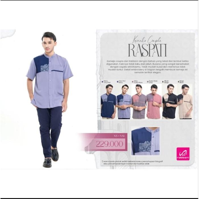 Rabbani - Kemeja Lengan Pendek Couple Raspati