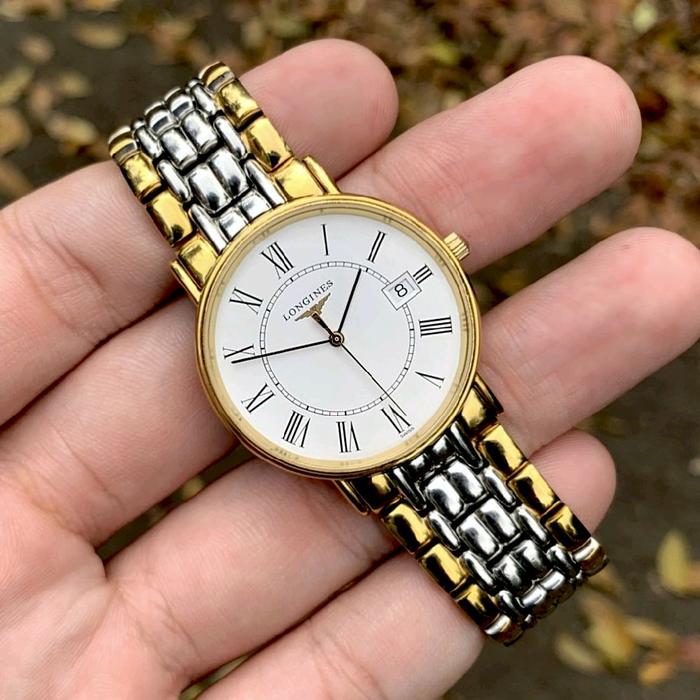 RARE ITEM ! jam tangan Longines Presence Quartz L4.720.2 original vintage jadul antik mewah branded 