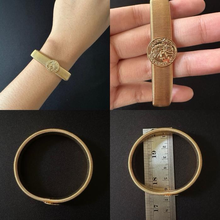 Goldtone Omega Chain Bracelet