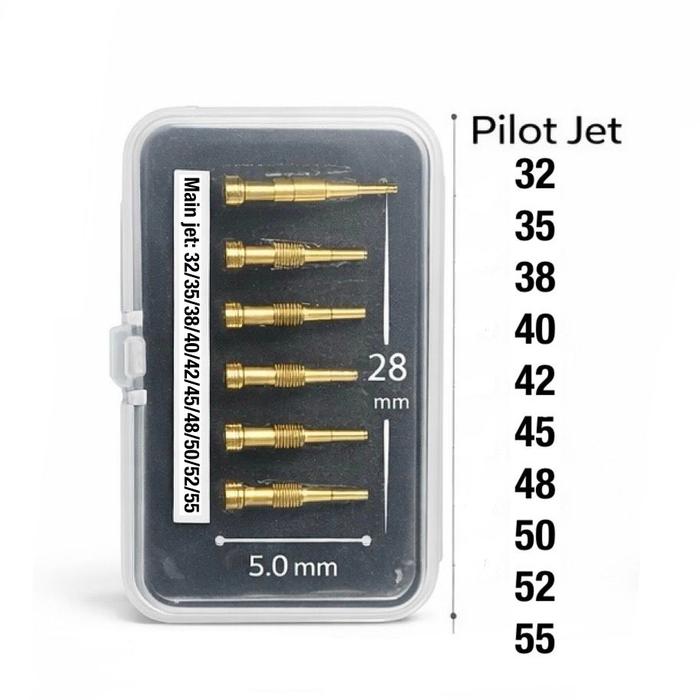 SET MAIN JET dan PILOT JET KARBURATOR PWK KRJ SUDCO UMA KX CPO KTC KOSO KAWAHARA BRT