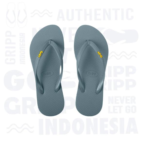 GriPP Glitzy Grey Yellow Indian Sandal Jepit