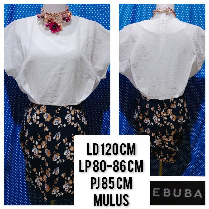 MINI DRESS LENGAN PENDEK ONE SET PUTIH(EBUBA) 214