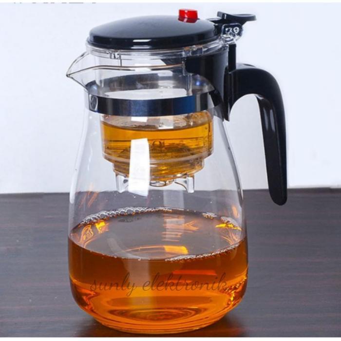 teko pitcher penyaring teh kopi teapot maker saringan 500ml teh seduh