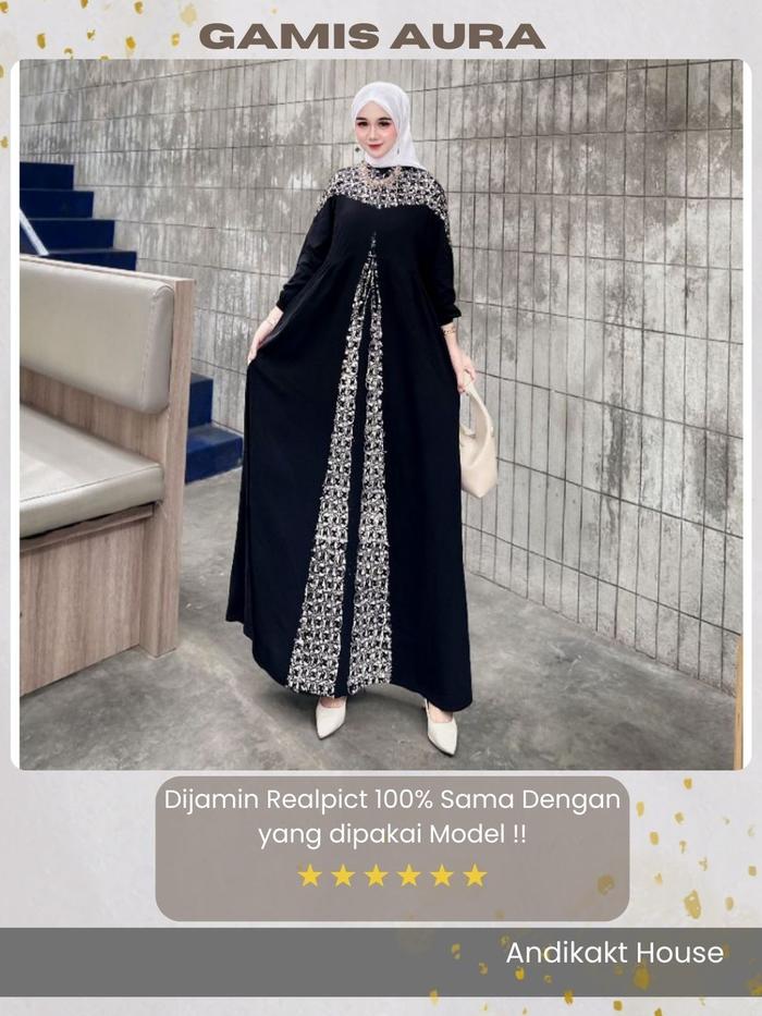Aura Gamis || gamis kondangan || gamis twill || COD
