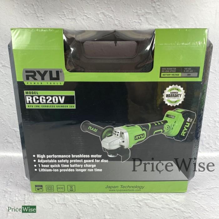 Mesin Gerinda Baterai 20V Ryu / Cordless Grinder RCG20V