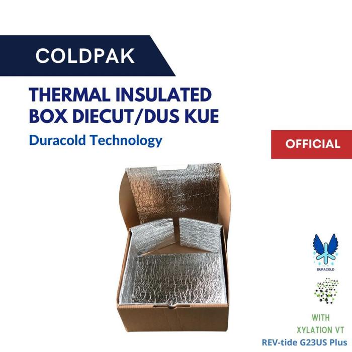COLDPAK Thermal Insulated Box Kemasan Diecut Dus kue Ulang Tahun Tahan Dingin