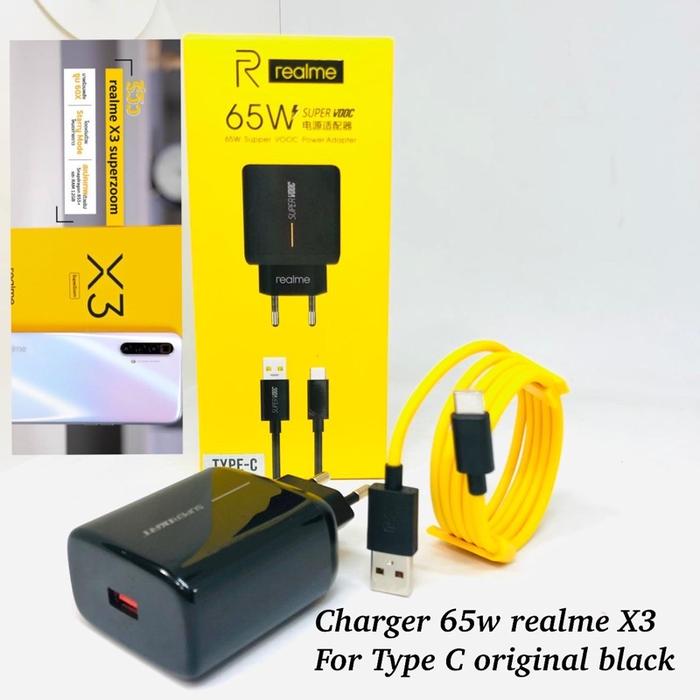 CHARGER REALME FAST CHARGING 65W MICRO USB & TYPE C KOMPATIBEL REALME [SR]