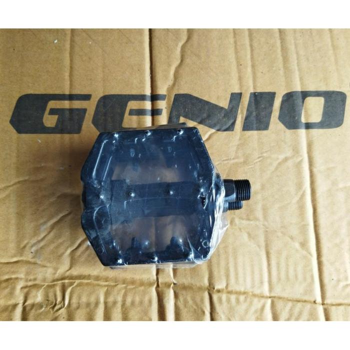 pedal sepeda alloy / alumunium hitam Genio