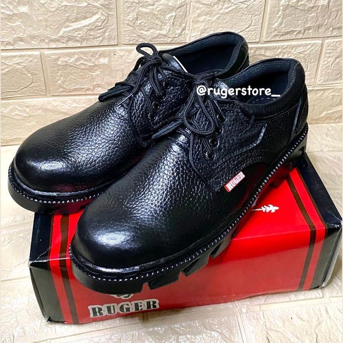 sepatu safety ruger kulit sapi asli KR 2
