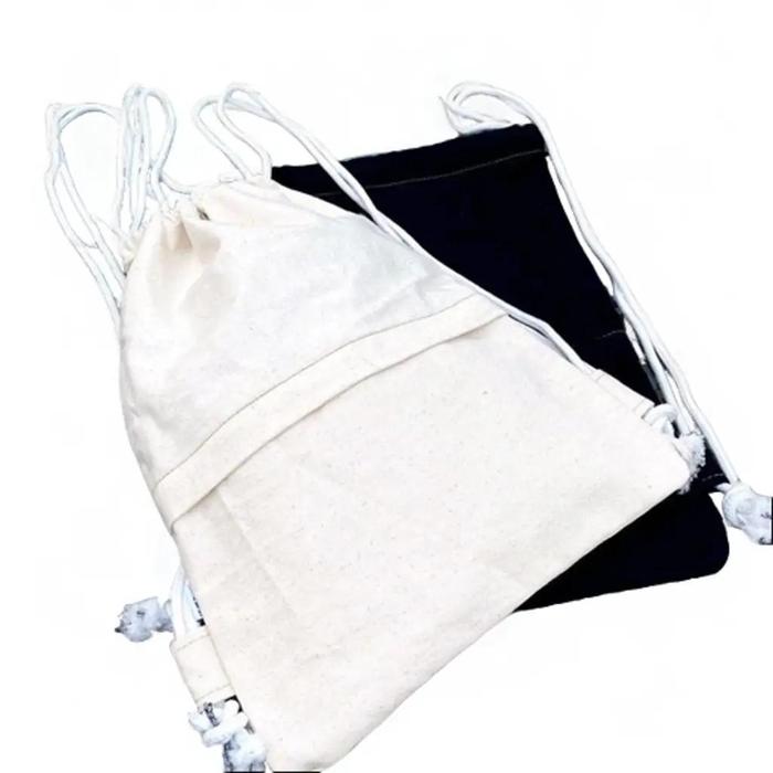 HesandOwner - Tas Serut Kanvas Enma - Tas ransel serut Canvas Sekolah Hitam