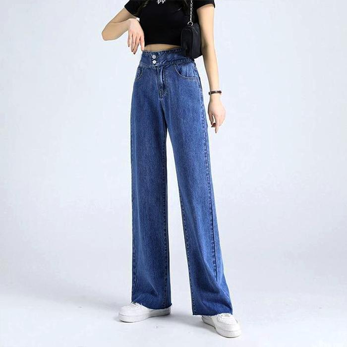 Celana Panjang Wanita Jeans Pants Korea Style Gombrong Celana Gondes Model Terbaru