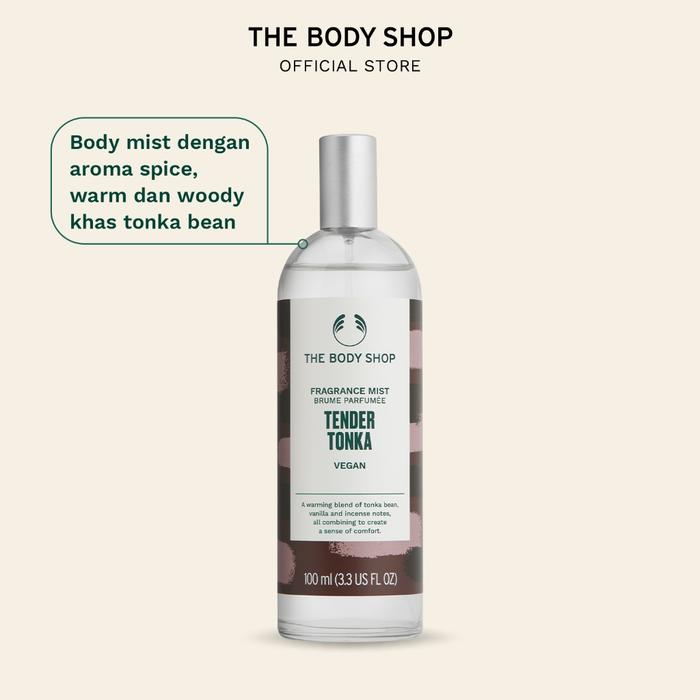 READY STOCK THE BODY SHOP TENDER TONKA FRAGRANCE MIST 100ML