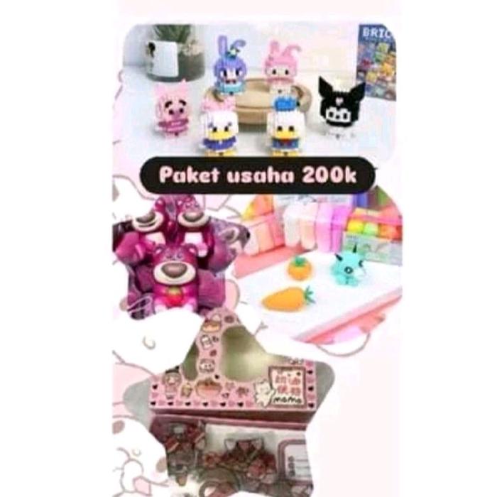 Paket usaha 300k , aksesoris, atk , perlengkapan rumah tangga