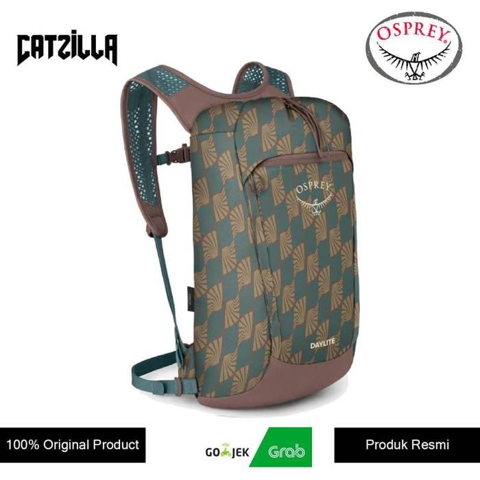 Tas Ransel Osprey Daylite Cinch 15L Daypack - Kazuma Print Magma Brown