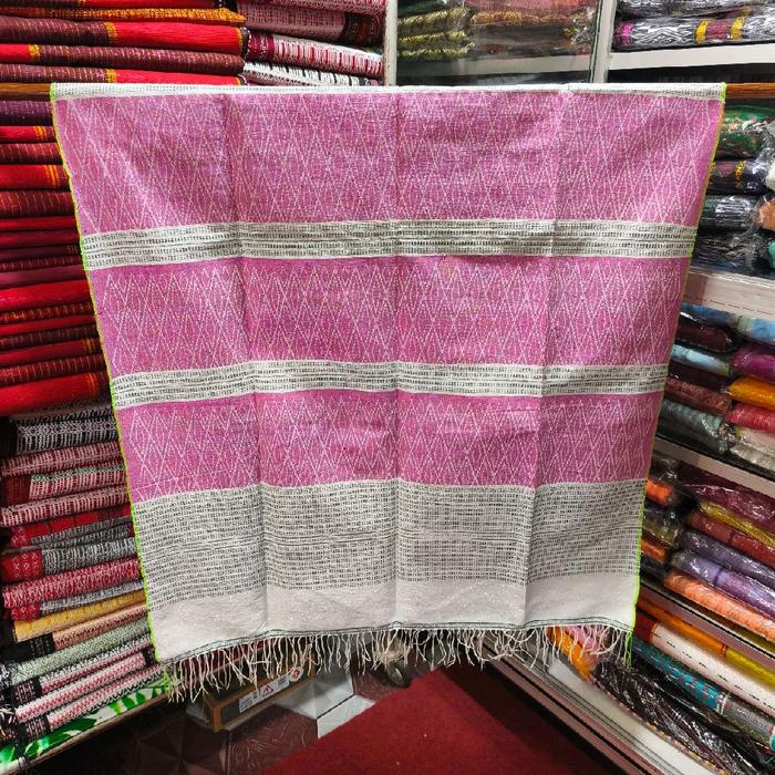 Ulos Simalungun Hati Rongga Tapak Catur Baby Pink