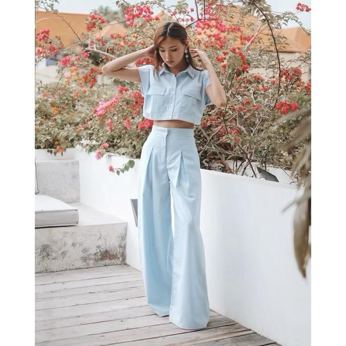 Anain Neroli Pants Sage / Celana Kulot Anain Neroli size M - Preloved
