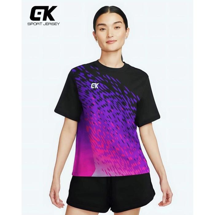 Cod Kaos Olahraga Wanita Jumbo Baju Voli Cewek Jersey Volly Wanita Premium Baju Badminton Baju Bulut