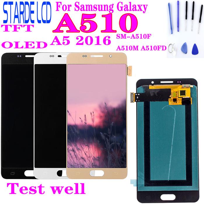 For SAMSUNG Galaxy A5 2016 A510 SM-A510FD A510F A510M LCD Display and