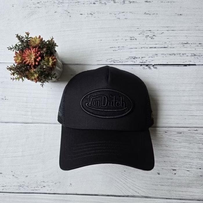 VONDUTCH topi cap trucker full black NEW ORIGINAL 100% BEST SELLER