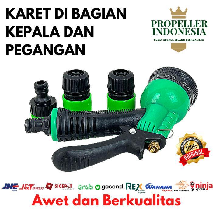 Paket Semprotan Air dan Sambungan Selang Variasi 8 Kepala 1/2-5/8 Inch Semprotan bisa sambung Kran A