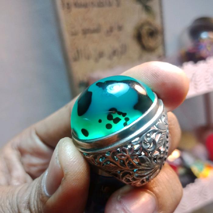 Cincin Bacan Totol Jumbo Ring Perak