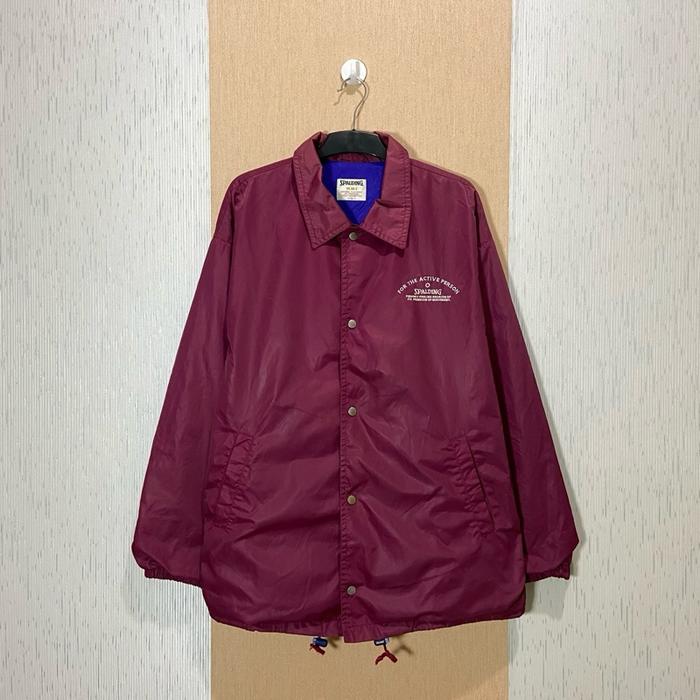 SPALDING Coach Jacket / Jacket Pria Big Size / Size XXL